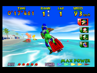 Wave Race 64 (Europe) (En,De) In game screenshot